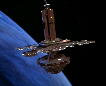 The R-1 as it originally appeared in Star Trek: The Motion Picture.  It was the "orbital office" complex that Scotty worked in while refitting the USS Enterprise.