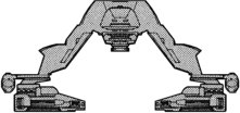 IMAGE SOURCE: FASA Star Trek Role Playing Game supplement #2301: Star Trek Starship Tactical Combat Simulator - Klingon Ship Recognition Manual