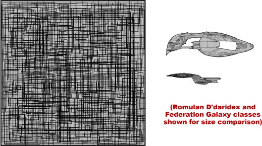 IMAGE SOURCE: Borg Cube drawn by Brad R. Torgersen