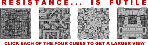 IMAGE SOURCE: Borg Cubes drawn by Brad R. Torgersen